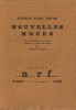 Nouvelles Noces.  ( Tirage à 650 exemplaires, numérotés sur vélin, avec dédicace de Pierre-Jean Jouve à Paul Souday sur carte de visite ).. ...