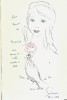 La Tulipe Orageuse. ( Superbe dédicace et dessin original, signé, de Armand Lanoux, pleine page, à Frances de Dalmatie ).. ( Poésie ) - Armand Lanoux.