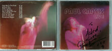 Paul Capsis Live. CD dédicacé par Paul Capsis sur la couverture du livret.. ( CD Rock et Rock Progressif ) - Paul Capsis.