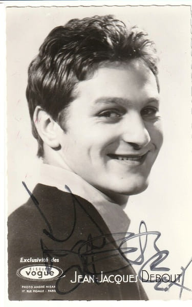 Carte postale d&eacute;dicac&eacute;e par Jean-Jacques Debout.. ( Chanson Fran&ccedil;aise ) - Jean-Jacques Debout.