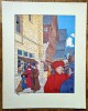 Magnifique poster collector, de André Juillard, faisant partie de la série " Dessins d'Histoire " et représentant la Rue Haute Saint-Maurice de ...