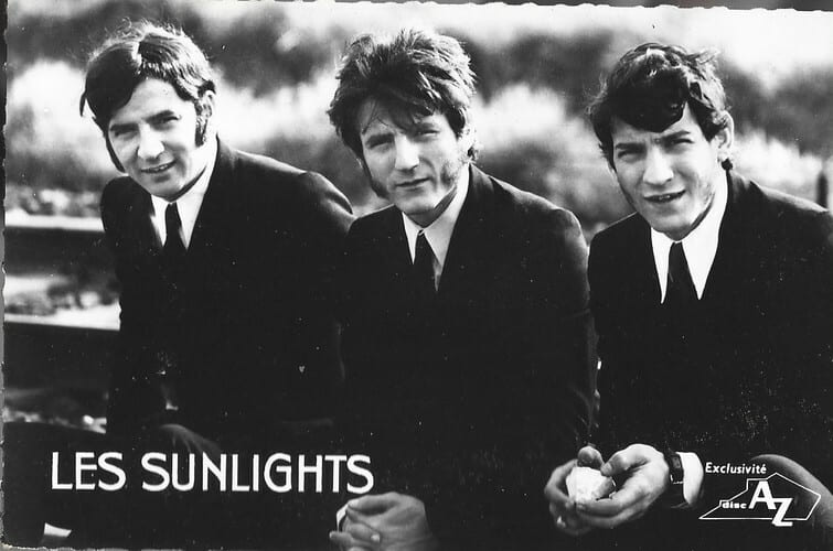 Carte postale du groupe fran&ccedil;ais " Les Sunlights ".. ( Cartes Postales - Chanson Fran&ccedil;aise - Rock'n'Roll ) - Les Sunlights - Michel Laguens.