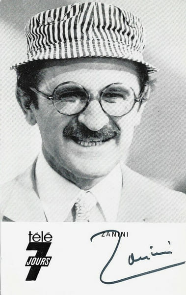 Carte postale T&eacute;l&eacute; 7 Jours sign&eacute;e par Marcel Zanini.. ( Cartes Postales - Chanson Fran&ccedil;aise - Jazz ) - Marcel Zanini.