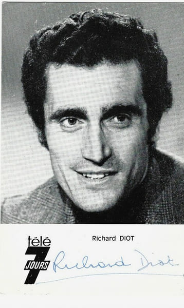 Carte postale T&eacute;l&eacute; 7 Jours sign&eacute;e par Richard Diot.. ( Cartes Postales - Journalisme - T&eacute;l&eacute;vision ) - Richard Diot.