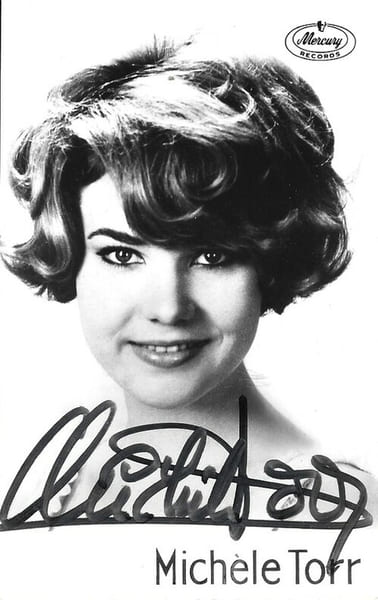 Carte postale Mercury sign&eacute;e par Mich&egrave;le Torr.. ( Cartes Postales - Chanson Fran&ccedil;aise ) - Mich&egrave;le Torr.