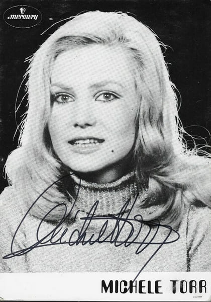 Carte postale Mercury sign&eacute;e par Mich&egrave;le Torr.. ( Cartes Postales - Chanson Fran&ccedil;aise ) - Mich&egrave;le Torr.