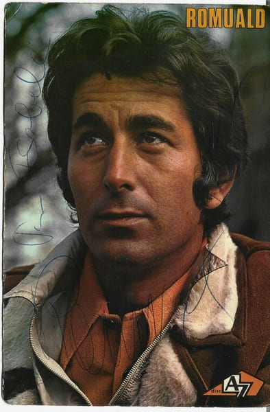 Carte Disques AZ Jours sign&eacute;e par Romuald.. ( Cartes Postales - Chanson Fran&ccedil;aise ) - Romuald Figuier dit Romuald.