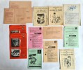 Lot composé d'un ensemble de 14 documents pour la collection Signe de piste : 5 catalogues dépliants, illustrés + 2 feuillets pour la parution de 2 ...