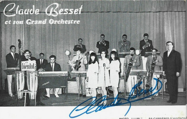 Carte postale sign&eacute;e par Claude Besset.. ( Cartes Postales - Chanson Fran&ccedil;aise ) - Claude Besset.