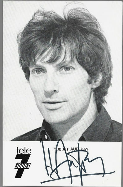 Carte postale T&eacute;l&eacute; 7 Jours sign&eacute;e par Hugues Auffray.. ( Cartes Postales - Chanson Fran&ccedil;aise ) - Hugues Auffray.
