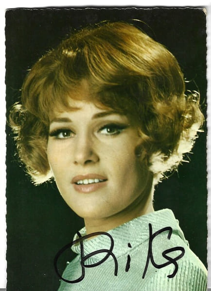 Carte postale couleurs Philips sign&eacute;e par Rika Zara&iuml;.. ( Cartes Postales - Chanson Fran&ccedil;aise ) - Rika Zara&iuml;.