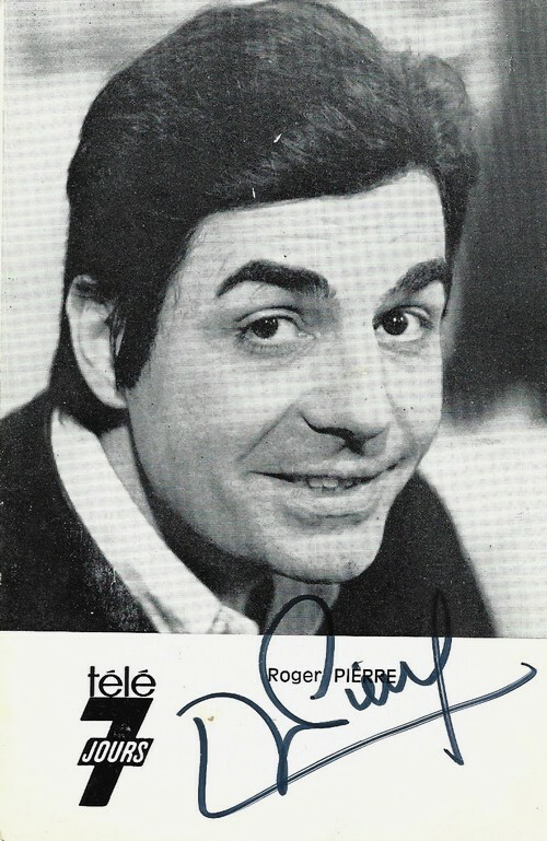 Carte postale Télé 7 Jours signée par Roger Pierre.. ( Cartes Postales - Humour - Music-Hall ) - Roger Pierre.