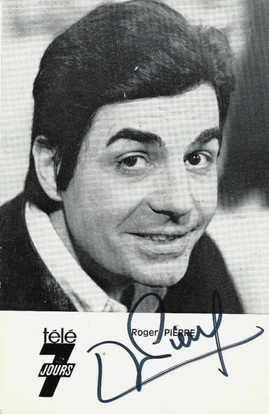 Carte postale T&eacute;l&eacute; 7 Jours sign&eacute;e par Roger Pierre.. ( Cartes Postales - Humour - Music-Hall ) - Roger Pierre.