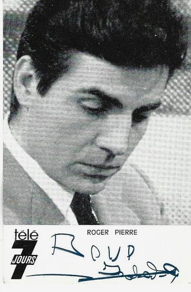 Carte postale T&eacute;l&eacute; 7 / Paris Match Jours sign&eacute;e par Roger Pierre.. ( Cartes Postales - Humour - Music-Hall ) - Roger Pierre.