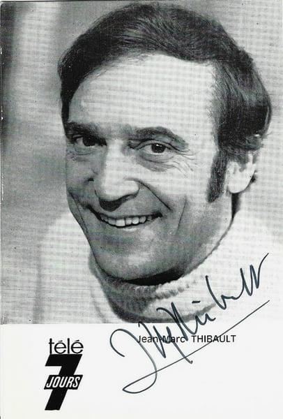 Carte postale T&eacute;l&eacute; 7 Jours sign&eacute;e par Jean-Marc Thibault.. ( Cartes Postales - Humour - Music-Hall ) - Jean-Marc Thibault.