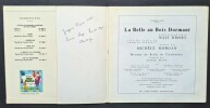 Disque 33 Tours : La Belle au Bois Dormant d'après le film de Walt Disney, raconté par Michèle Morgan. ( Complet de la rare planche à colorier puis à ...