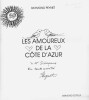 Les Amoureux de la Côte d'Azur.  ( Avec dédicace et dessin original de Raymond Peynet à Michel Schepens ).. Raymond Peynet.
