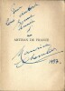 Artisan de France. Ma Route et mes Chansons, tome 7. ( Avec superbe dédicace de Maurice Chevalier au peintre René Aubert et magnifique marque-pages ...