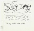 Superbe dessin original de presse par Gustave Elrich, dit Gus, signé. Encre de chine, sur papier.. ( Dessin d'Humour et de Presse ) - Gustave Elrich, ...