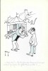 Superbe dessin original de presse par Gaston Fritz dit Rit, signé. Encre de chine et crayon de couleur bleu, sur papier.. ( Dessin d'Humour et de ...