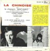 Disque 45 tours, chanson " Mao-Mao "  extraite de la bande originale du film de Jean-Luc Godard " La Chinoise ", interprétée par Claude Channes.. ( ...