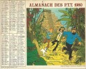 Almanach des P.T.T. 1980 : Tintin et les Picaros - Tintin en Amérique.. ( Bandes Dessinées Objets Para-BD ) - Georges Rémi dit Hergé - Tintin.