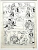 Magnifique Planche originale, encadrée, réalisée à l'encre de Chine sur papier pour l'album de BD de la série Agar, tome 3 " Eclipso, le Magicien de ...