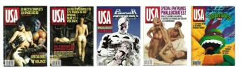 Série complète des 5 numéros Hors Série de USA Magazine. Spécial Sexe et Violence & Punisher ( n° 1 à 3 ) - Spécial Fantasmes Phallocrates ( n° 4 ) - ...