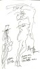 Fashion Week. Karl, Yves, Sonia et bien d'autres. ( Avec superbe dessin original, pleine page, signé, de Hippolyte Romain ).. ( Mode ) - Hippolyte ...