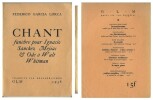 Chant Funèbre pour Ignacio Sanchez Mejias & Ode à Walt Whitman. ( Tirage à 450 exemplaires numérotés sur Vergé bouffant ).. ( Editions GLM / Guy Lévis ...