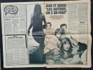 Revue SuperHebdo n° 42 du 21 au 27 janvier 1971. ( Complet du Poster des Aphrodite Childs ).. ( Cinéma - Rock ) - Serge Gainsbourg - Jane Birkin - The ...