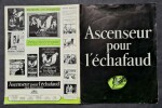 Ascenseur pour l'échafaud. Dossier de Presse avec 8 photographies originales argentiques de Jeanne Moreau, Maurice Ronet, Félix Marten, Lino Ventura ...
