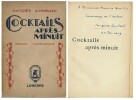 Cocktails après Minuit. Roman Fantastique. ( Avec dédicace de Jacques Lombard au poète et écrivain belge, Maurice Quoilin ).. ( Jean Ray ) - Jacques ...