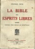 La Bible des Esprits Libres. Roman.. ( Esotérisme - Fou Littéraire ) - Héliodore Fortin - Renée Dunan.