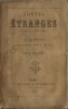 Contes étranges. Imités d'Hawthorne par E. A. Spoll. Précédés d'une étude par Emile Montégut.. ( Fantastique  ) - Nathaniel Hawthorne - ...