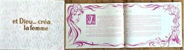 Dossier de presse : Et...Dieu créa la Femme...( Tirage numéroté et limité ).. ( Cinéma ) - Brigitte Bardot - Roger Vadim.