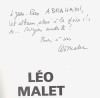 Les Cahiers du Silence : Léo Malet. ( Avec belle dédicace de Léo Malet à Jean-Pierre Abrahami ).. Léo Malet - Daniel Mallerin.
