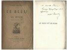 Le Bleu et le Noir. Poèmes de la vie réelle . ( Avec dédicace de André Theuriet à Anatole France ).. André Theuriet.