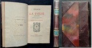 Eloge de la folie d'Erasme traduit par De La Veaux. Dessins de Hans Holbein . ( Un des 500 exemplaires numérotés sur vergé ). . ( Philosophie ) - ...