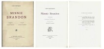 Minnie Brandon. Aquarelles de François Thévenot. Gravures de Thévenin et Mortier.  ( Un des 300 exemplaires numérotés sur vélin d'Arches ).. Léon ...