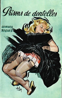 Jaquette originale de Alain Gourdon dit Aslan pour le livre de Georges Roques : Prisons de Dentelles.