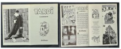 Dépliant publicitaire de 4 pages illustrées pour la parution du livre : Jacques Tardi. Carnet. . ( Bandes Dessinées ) - Jacques Tardi.