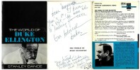 The world of Duke Ellington. ( Avec magnifique dédicace autographe, pleine page, de Duke Ellington ).. ( Littérature en Anglais - Jazz ) - Edward ...