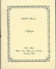 Adjugé. ( Tirage unique à 1000 exemplaires numérotés ).. ( Collection Les Poquettes Volantes ) - Achille Chavée.