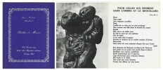 Phallus et Momies. ( Tirage unique à 1000 exemplaires numérotés ).. ( Collection Les Poquettes Volantes  ) - Joyce Mansour - Reinhoud - Suzy Embo.