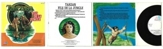 Tarzan Fils De La Jungle. ( Livre-Disque 45 tours ).. ( Disques - Bandes Dessinées - Tarzan ) - Edgar Rice Burroughs - John Braden.