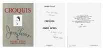 Croquis de Jerry Lewis. ( Un des 1000 exemplaires numérotés et signés par Pierre Etaix. Le nôtre est enrichi d'une belle dédicace et d'un petit dessin ...