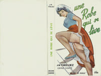 Jaquette originale de Alain Gourdon dit Aslan pour le livre de J.M.Thelliez : Une Robe qui se lève.