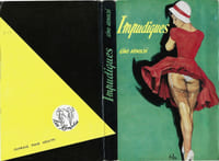 Jaquette originale de Alain Gourdon dit Aslan pour le livre de Gino Arnoldi : Impudiques.