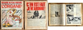 L’Organe. Le premier journal Raide et le meilleur. Numéro 1 de 1975. ( Complet du poster central ).. ( Cinéma - Erotisme ) - Michel Caen - Claudine ...